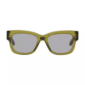 Солнцезащитные очки Gucci Square, зеленый