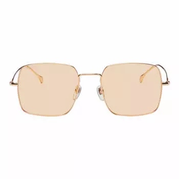Солнцезащитные очки Gucci Square, золотой/оранжевый