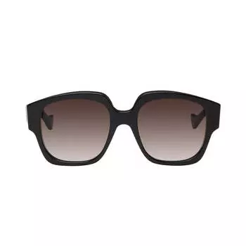 Солнцезащитные очки Gucci Tortoiseshell Square, тёмный
