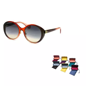 Солнцезащитные очки Gucci Unisex, красный / золотой