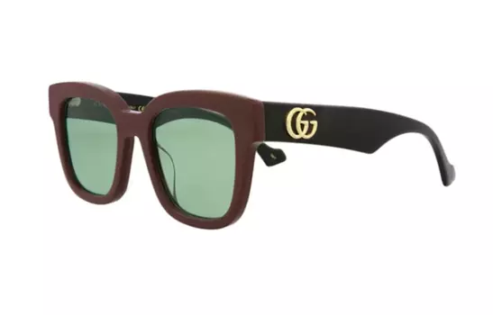 Очки солнцезащитные Gucci Unisex с большими дужками, черный