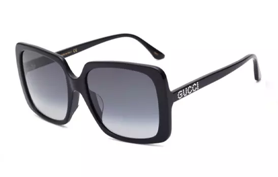 Очки солнцезащитные Gucci прямоугольные, черный