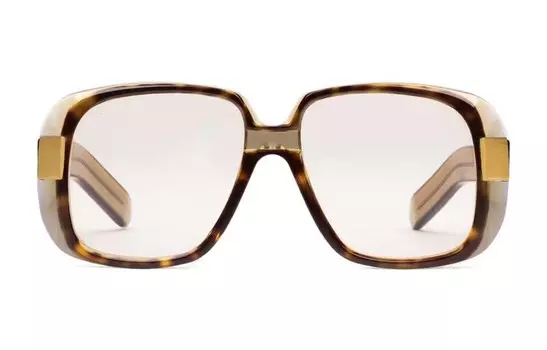 Солнцезащитные очки Gucci Unisex, коричневый / бежевый