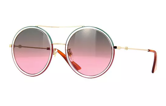 Солнцезащитные очки GUCCI унисекс, The gradient turns grayish pink