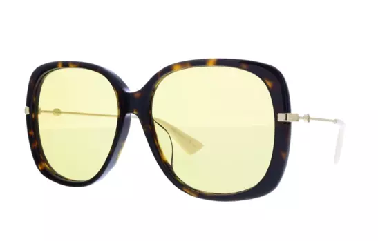 Солнцезащитные очки Gucci Rectangle Unisex, желтый