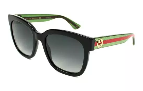 Солнцезащитные очки Gucci Web женские, зеленый
