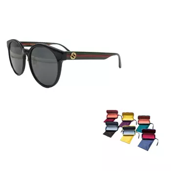 Солнцезащитные очки Gucci Webbing Round женские, черный
