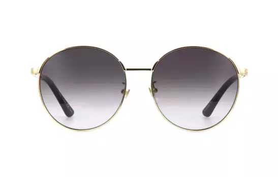 Солнцезащитные очки Gucci женские, золотой / черный