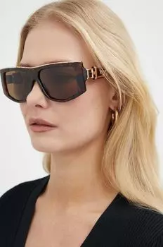 Солнцезащитные очки Guess, коричневый