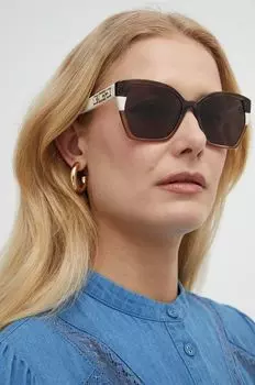 Солнцезащитные очки Guess, коричневый