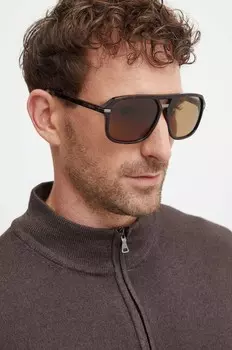 Солнцезащитные очки Guess, коричневый