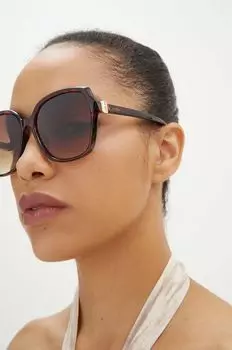 Солнцезащитные очки Guess, коричневый
