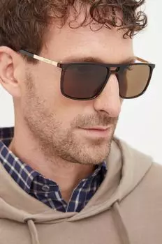 Солнцезащитные очки Guess, коричневый