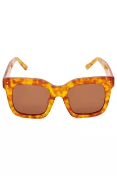Солнцезащитные очки Guessing из ацетата глэм Dune London, коричневый