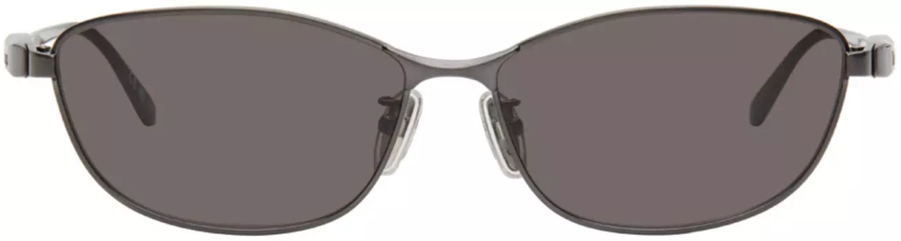 Солнцезащитные очки Gunmetal Miami Balenciaga, серый/серый/серый