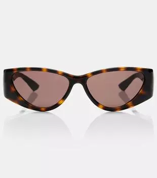 Солнцезащитные очки Hailey с кошачьим глазом Gucci, Havana-Havana-Brown