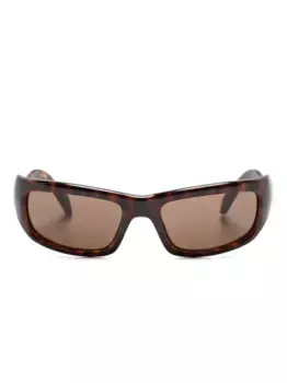 Солнцезащитные очки Hamptons в прямоугольной оправе Balenciaga Eyewear, коричневый