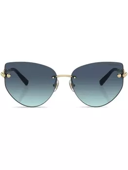 Солнцезащитные очки HardWear Tiffany & Co Eyewear, золотистый
