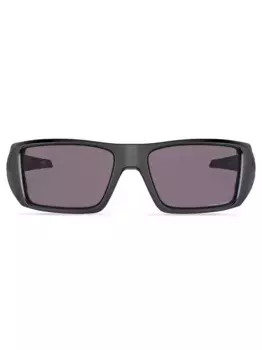 Солнцезащитные очки Heliostat в прямоугольной оправе Oakley, черный