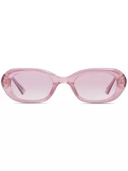Солнцезащитные очки Helix в овальной оправе Gentle Monster, розовый