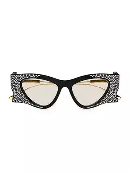 Солнцезащитные очки Hollywood Forever 51MM направленного действия Gucci, черный