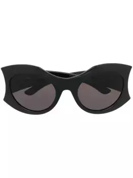 Солнцезащитные очки Hourglass в оправе 'кошачий глаз' Balenciaga Eyewear, черный