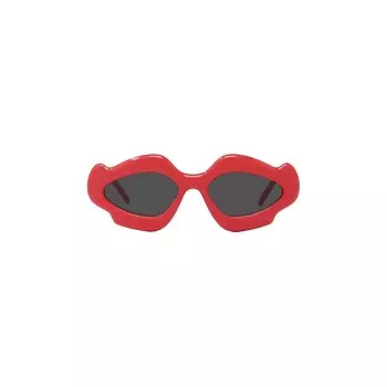 Солнцезащитные очки Ibiza Flame от Loewe Paula, цвет блестящий красный/дымчатый