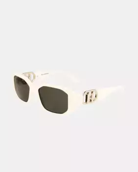 Солнцезащитные очки Injected прямоугольной формы KL6085S Karl Lagerfeld, белый