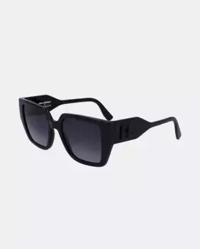 Солнцезащитные очки Injected прямоугольной формы KL6098S Karl Lagerfeld, черный