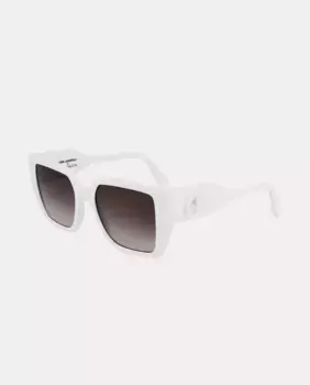 Солнцезащитные очки Injected прямоугольной формы KL6098S Karl Lagerfeld, белый