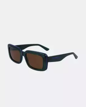 Солнцезащитные очки Injected прямоугольной формы KL6101S Karl Lagerfeld, темно-зеленый
