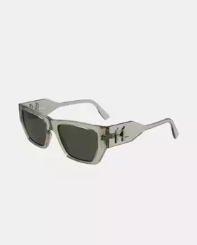 Солнцезащитные очки Injected прямоугольной формы KL6123S Karl Lagerfeld, светло-зеленый