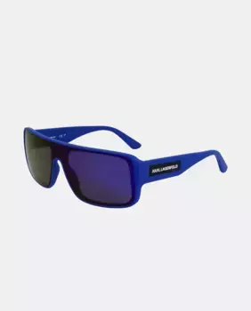Солнцезащитные очки Injected прямоугольной формы KL6129S Karl Lagerfeld, темно-синий