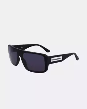Солнцезащитные очки Injected прямоугольной формы KL6129S Karl Lagerfeld, черный