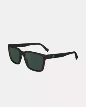 Солнцезащитные очки Injected прямоугольной формы, модель L6011S Lacoste, черный