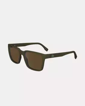 Солнцезащитные очки Injected прямоугольной формы, модель L6011S Lacoste, коричневый