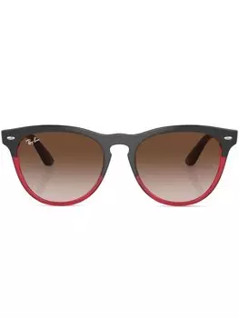 Солнцезащитные очки Iris в круглой оправе Ray-Ban, серый