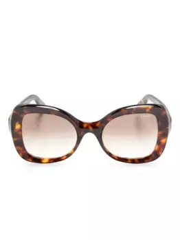 Солнцезащитные очки Isabel в массивной оправе Lapima, коричневый