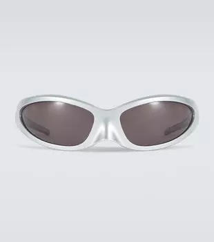 Солнцезащитные очки из ацетата Balenciaga, серебряный