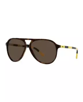 Солнцезащитные очки из ацетата с циферблатом и защитой 3 категории. Ralph Lauren, коричневый