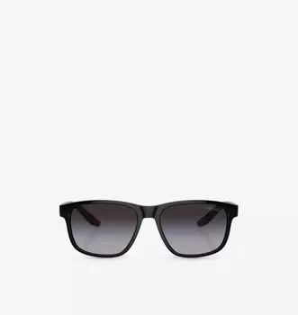 Солнцезащитные очки из ацетата с подушечной оправой Ps 06ys Prada Linea Rossa, черный
