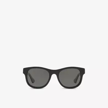 Солнцезащитные очки из ацетата в квадратной оправе GG0003SN Gucci, черный