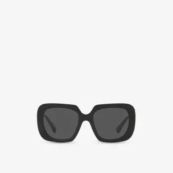 Солнцезащитные очки из ацетата в квадратной оправе VE4434 с логотипом Versace, черный