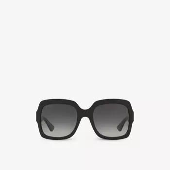 Солнцезащитные очки из ацетата в квадратной оправе gg0036sn Gucci, черный
