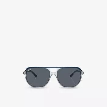 Солнцезащитные очки из ацетата в нестандартной оправе Rb2205 bill one Ray-Ban, синий