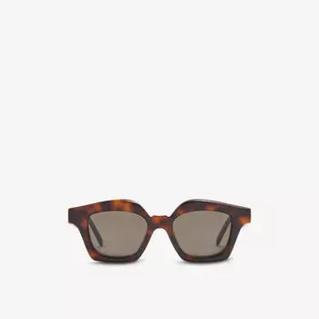 Солнцезащитные очки из ацетата в оправе «кошачий глаз» с градиентом Loewe, цвет shiny classic havana