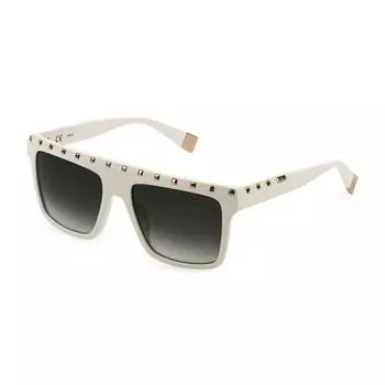 Солнцезащитные очки из бежевого ацетата Furla