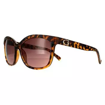 Солнцезащитные очки из коричневой смолы GUESS