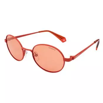 Солнцезащитные очки из оранжевого металла Polaroid