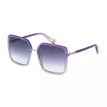 Солнцезащитные очки из золотистого металла Furla